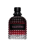 Frasco del perfume Valentino Uomo Born in Roma Intense 100ml, fragancia masculina sofisticada con notas de vainilla, lavanda y ámbar.