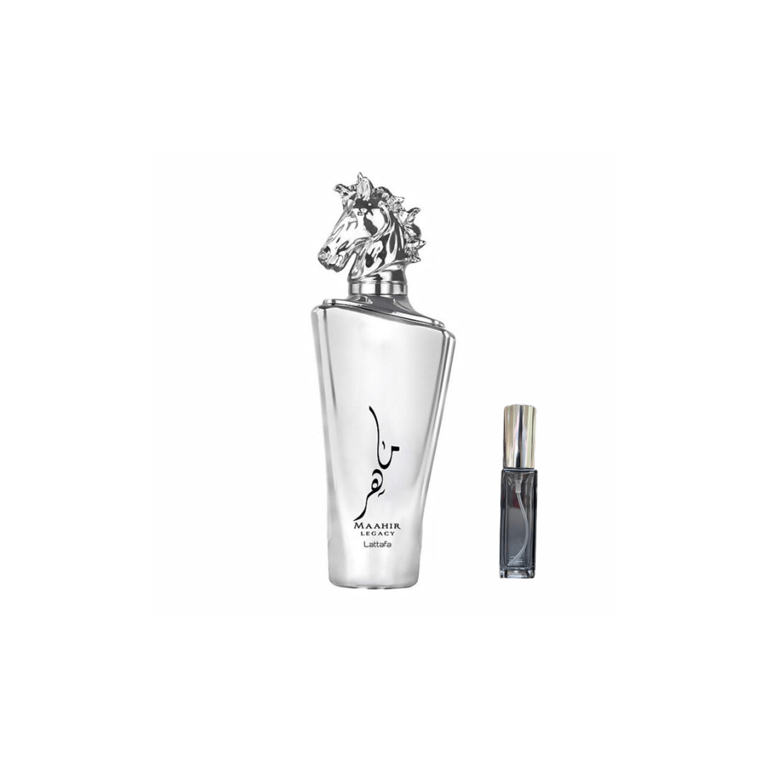 Maahir Legacy Lattafa Decant 10ml – Perfume Fresco y Aromático en Formato Portátil - 5th Avenue CR